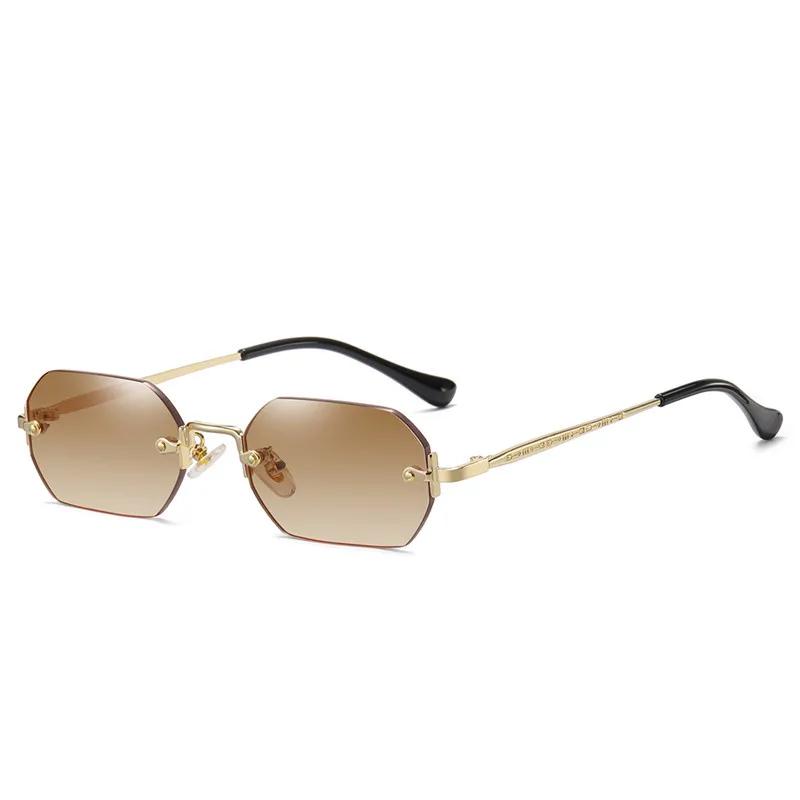 SHAUNA Gothic Rimless γυαλιά ηλίου Retro Punk Gradient Shades UV400