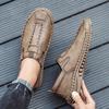 Handmade Casual Leather Shoes Men Loafers Moccasins Man Flats Shoes