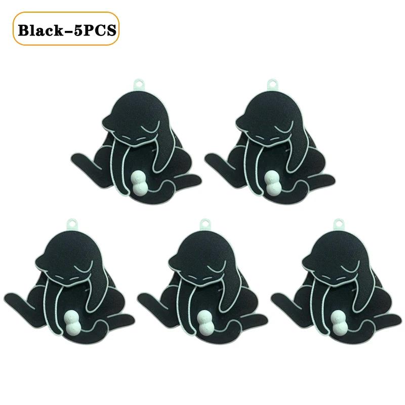 1-40PCS Creative Pull Play Egg Cat Keychain Pendant Cute Rotatable Acrylic Bag Pendant for Women Keyring Purse Car Accessories