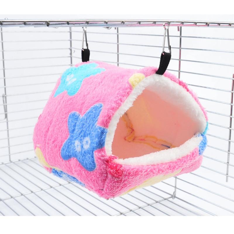 Zuckergleiter Warmes Winter-Baumwollnest Korallen-Samt-Hängematte Kleintierbedarf Eichhörnchen Baumwoll-Hängehöhle
