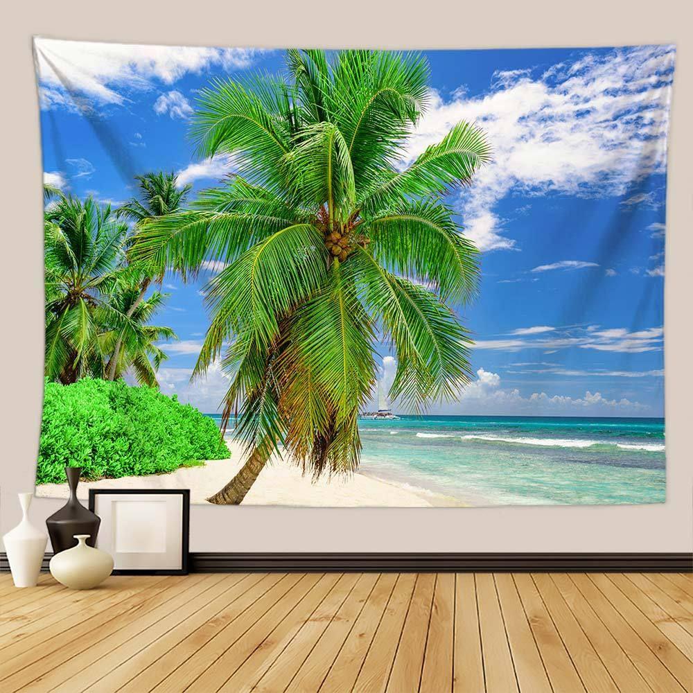 Tapestry Beach and Coconut Palms 75x100
