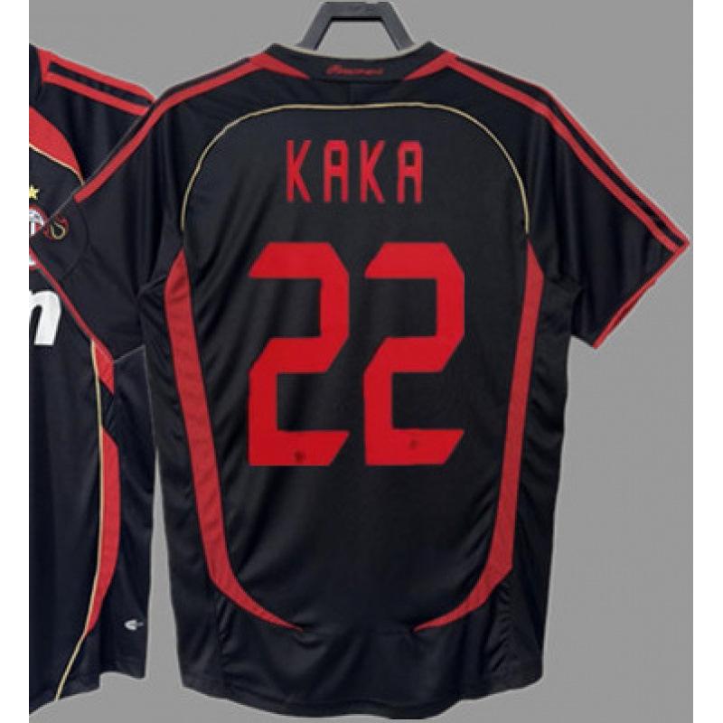 Retro jersey football jersey classic nostalgic replica Thai jersey Kaka game training jersey short-sleeved sportswear