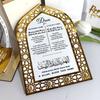 Wall Mounted Islamic Key Rack Decorative Spiritual Reminder Acrylic Key Hanger with Islamic Motifs Detachable Key Hook