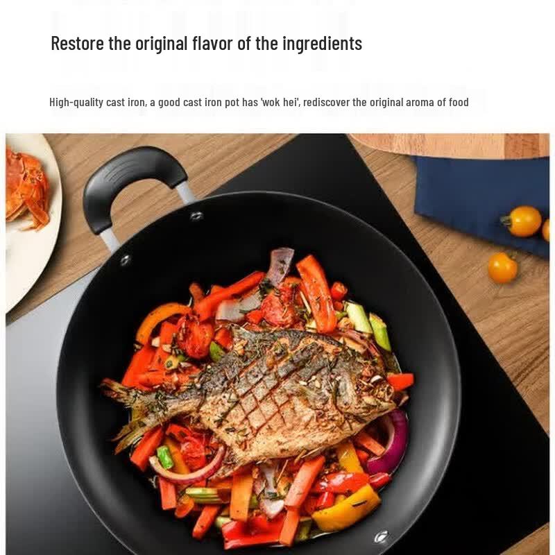 Supor Traditional Cast Iron Wok