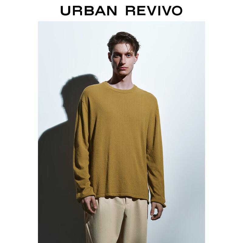 

Мужской вязаный свитер с круглым вырезом и длинным рукавом XL