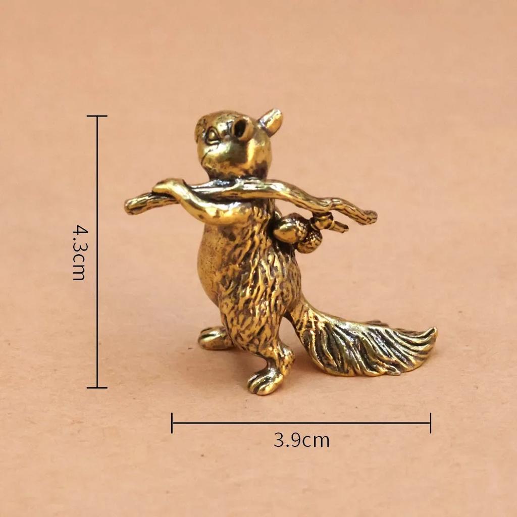 1PC Owl Brass Ornament Handmade Boho Decor Creative Figurine Small Desk Decorations Unique Gift for Home Luxury Decor Home Decor