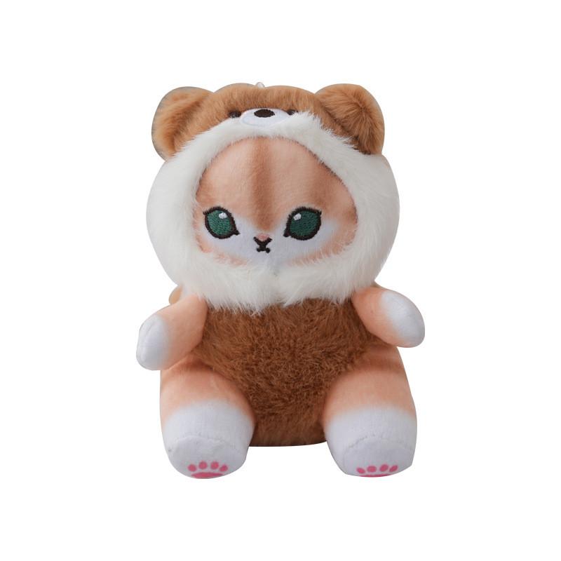 Adorable Mini Plush Raccoon Keychain Cute Animal Doll Soft Fur Keyring Accessory