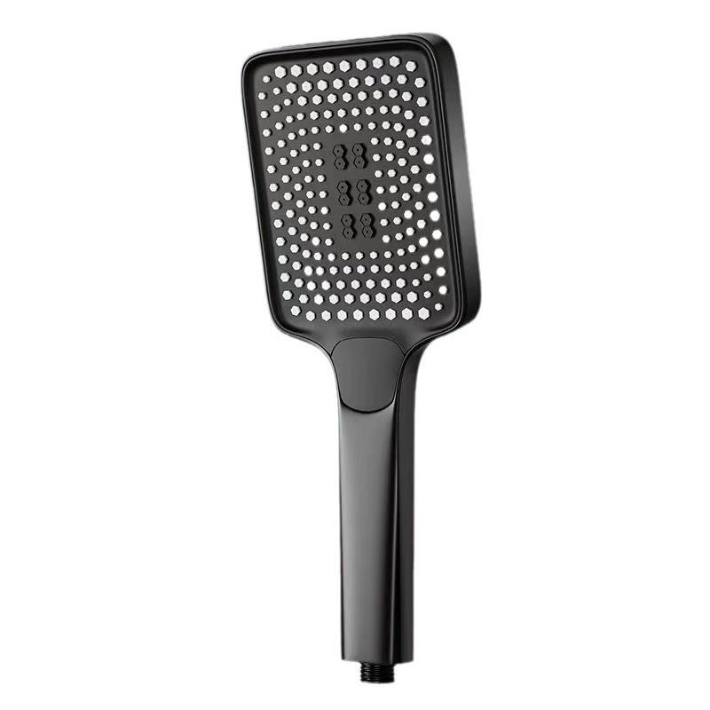 Large Panel Pressurized Handheld Shower Head Set with Bracket and Hose