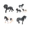 1/3Pcs Simulation Horse Figurine Stallion Mare Statue Miniature Pony Sculpture Educational Toy PVC Farm Animal Model Decoration Ornament
