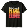 Hot Mess Mom Daisy Retro T-Shirt Mothers Day Gift For Women