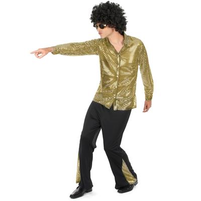 Costume for Men Disco Style Disguise Sequins Year 80 L