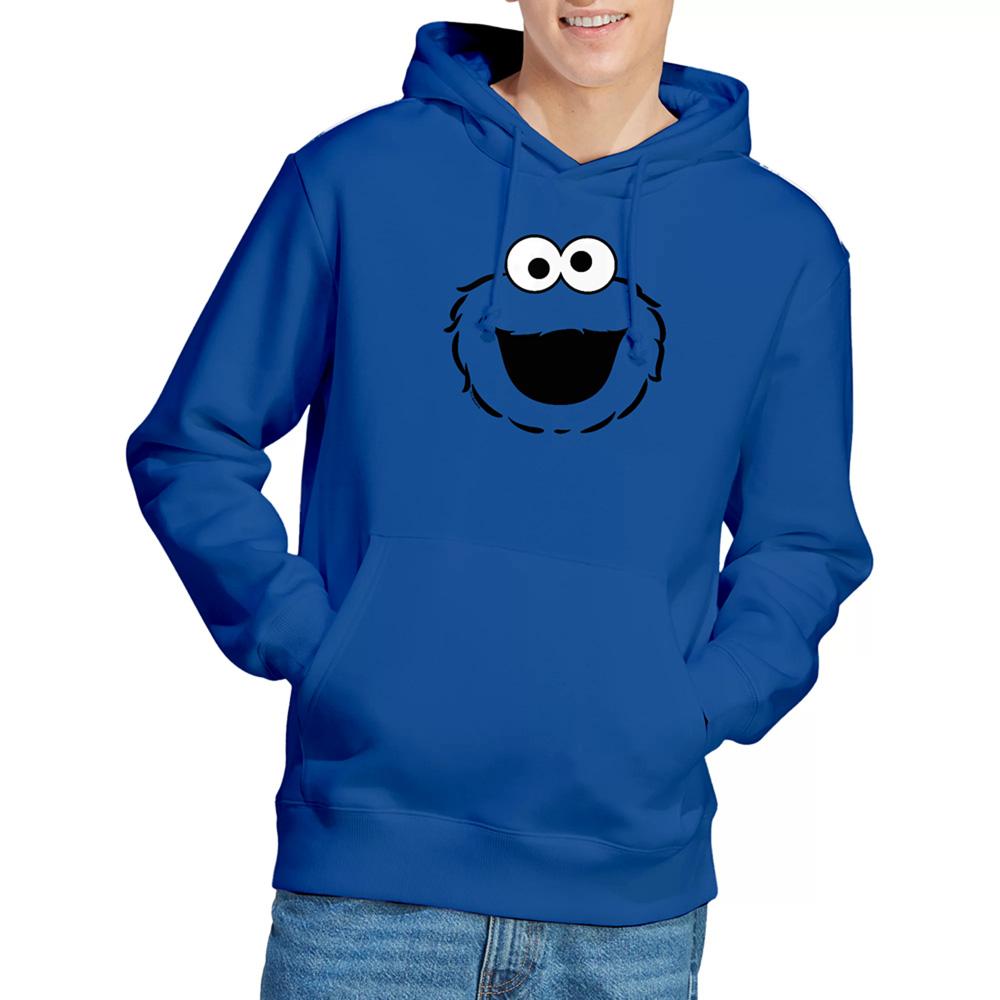 Sesame Street Unisex Adult Cookie Monster Face Hoodie