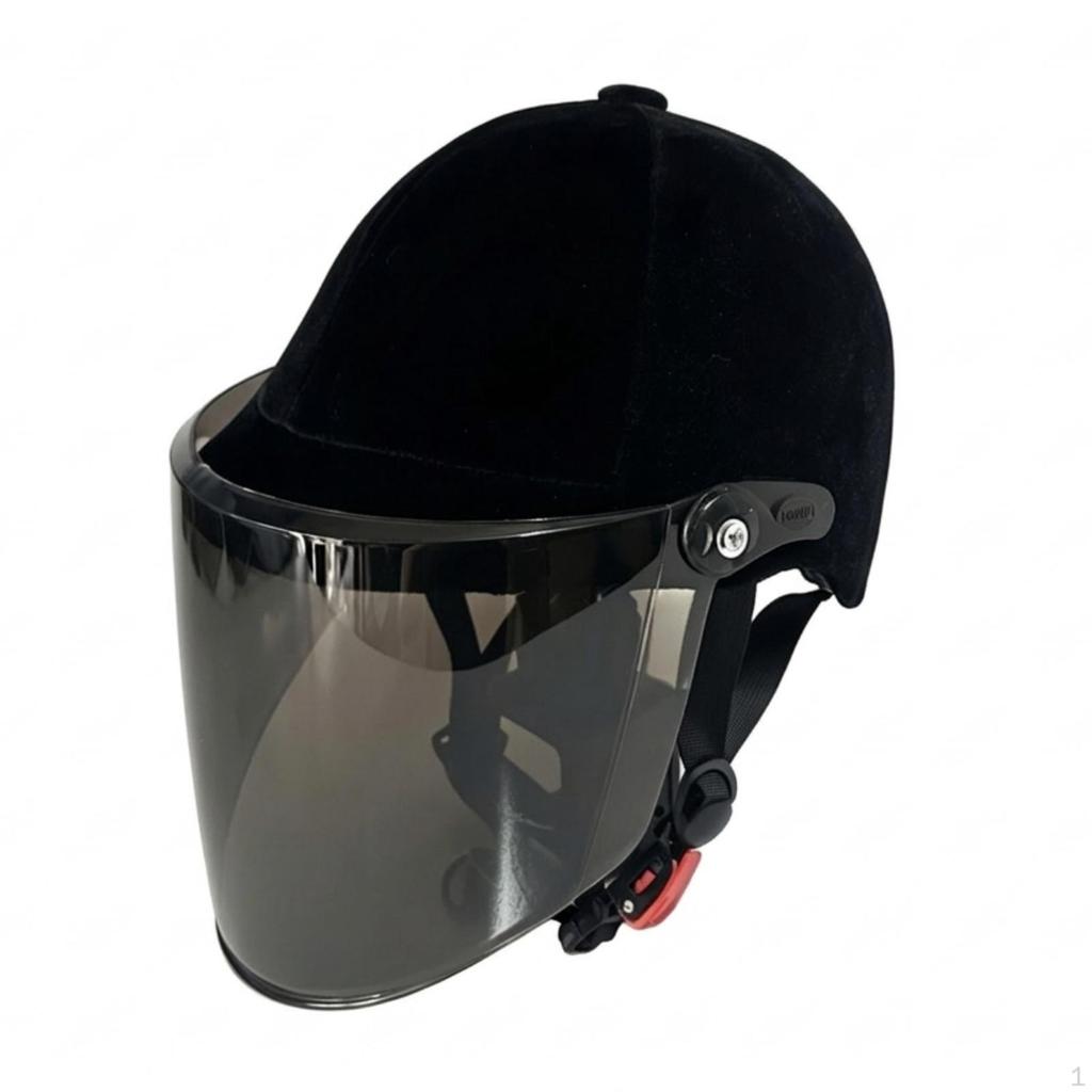 Casco da equitazione in velluto a copertura totale per cavalli, con cinturino regolabile, per cavalieri, fantini,