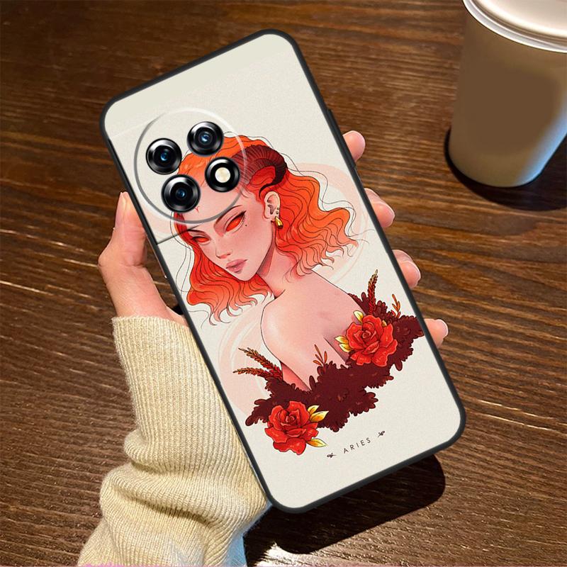 Horoscope Girl Scorpio Taurus Virgo For OnePlus Nord CE 5 2 3 4 Lite N20 N30 Case For OnePlus 15 R 13 12 11 8T 10T 13T 12R 13R