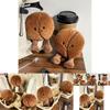 Adorable Coffee Bean Plush Toy Creative Cartoon Food Doll Perfect For Kids Gifts