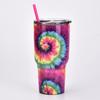 30 Oz Water Bottle Heat Preservation Food Grade Leak-proof Tie-dye Stainless Steel Water Cup Outdoor Accessories