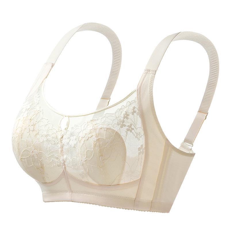 

Strapless Lace Bust-Enhancing Bra with Mulberry Silk – Anti-Sag Bunny Ear Design 38/85 BC