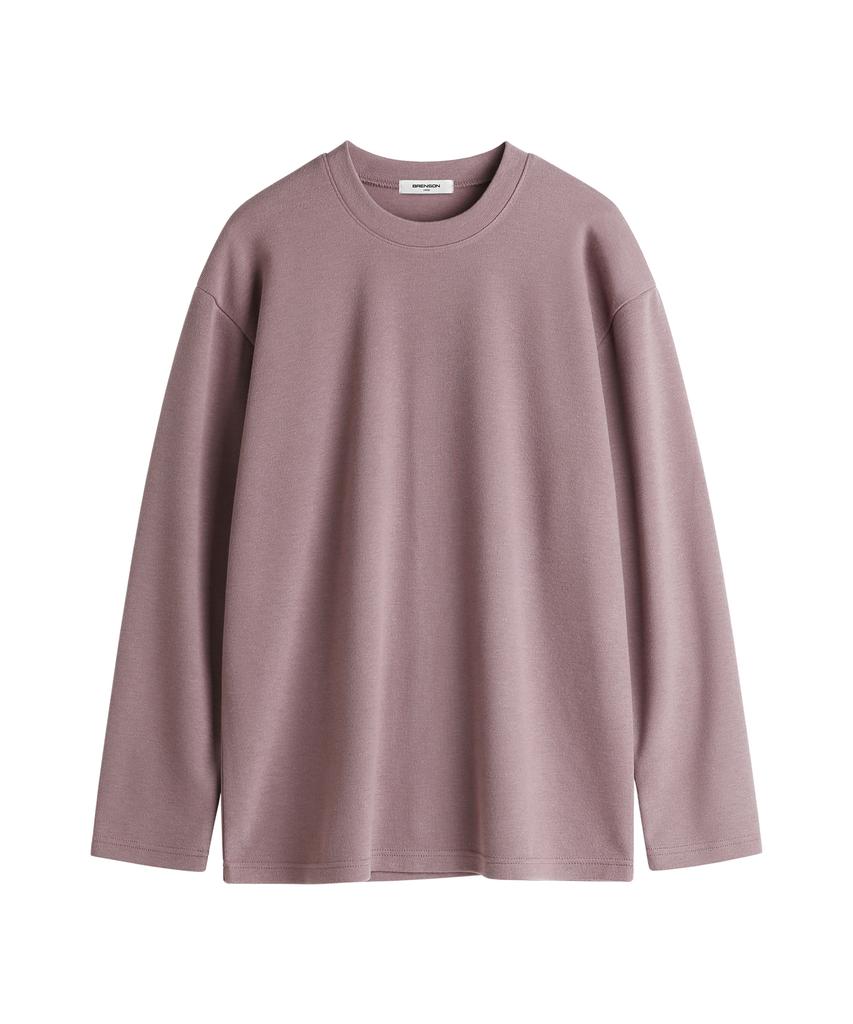 BRENSON Soft Feel Loose Fit Knit Long Sleeve Tee ( 9 Colors )