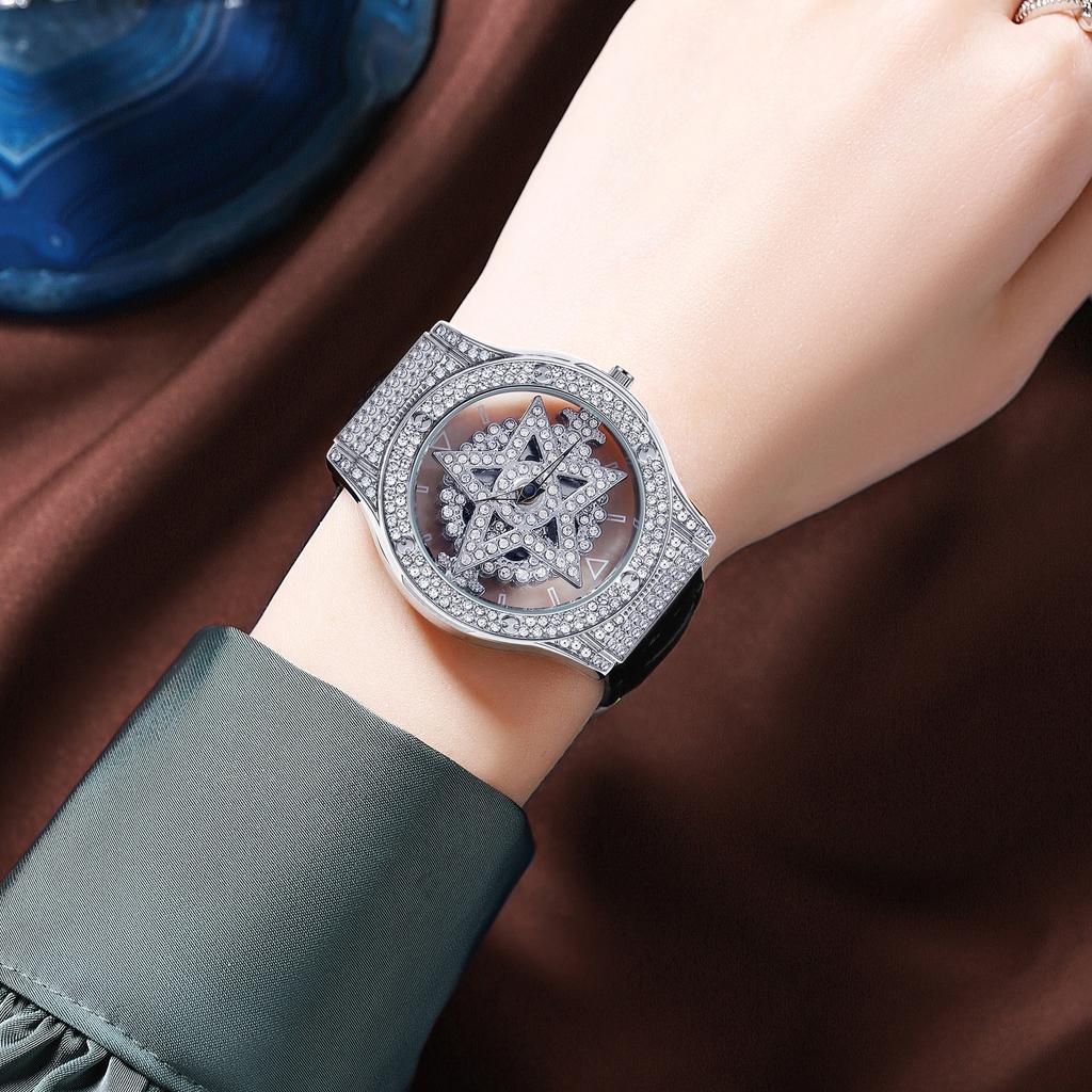 Pentagram Women'S Watch Snowflake Muse Quartz Watch Fashion Niche Premium Ladies Watch