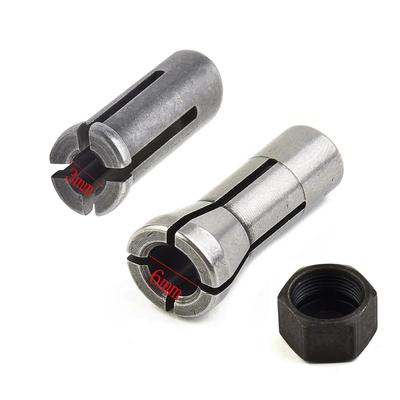 1/3pcs Grinder Collet Nut Engraving Machine Chuck Clamping Tool For 906 763620-8 3mm 6mm 763627-4 GD0603 GD0601 Power Tool