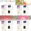 Festive Christmas Themed Earrings Gift Box With Heart And Geometric Designs For Women