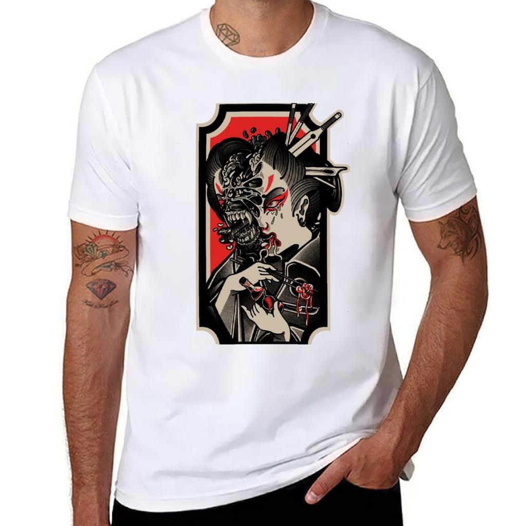 Xenomorph Irezumi x Spicy Sauce TShirt Outdoor Sports Lightweight Tee