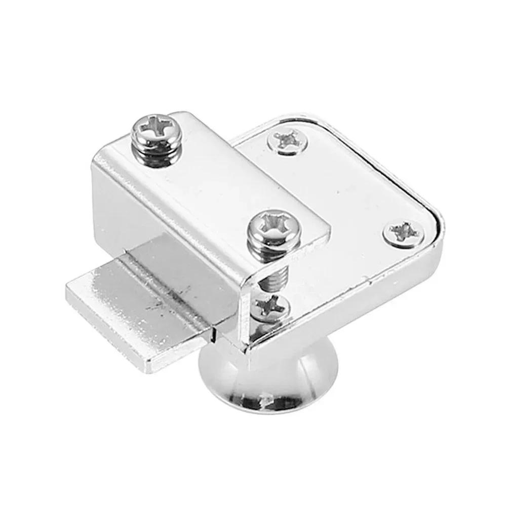 Schloss mit Stanzung für Glasschränke Diebstahlschutz für Vitrinen Kaltgewalzter Stahl Passend für 5-8 mm dickes Glas 2 Schlüssel
