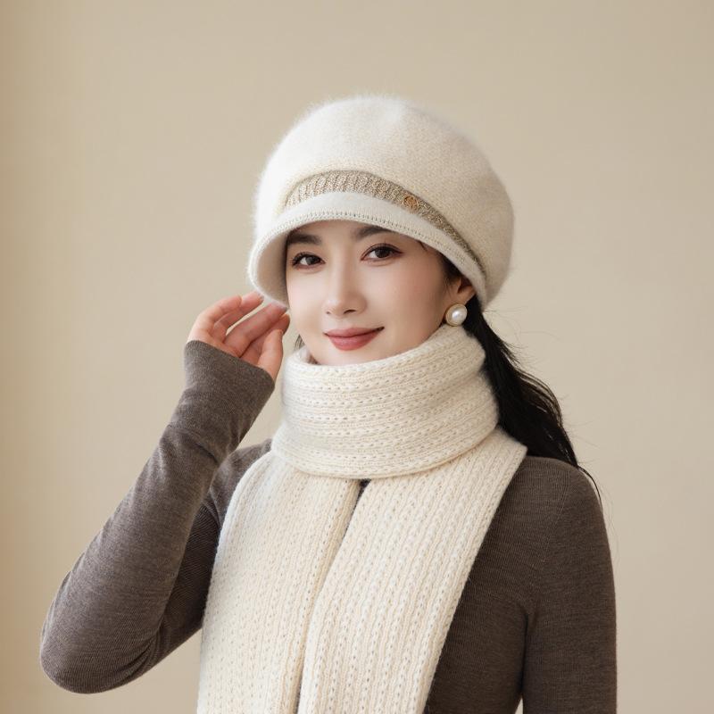 In Autumn And Winter, The Elderly Are Cold-Proof, Velvet And Warm, Knitted Hats, Women'S Thickened Basin Hats, And Trendy Wool Are Versatile.