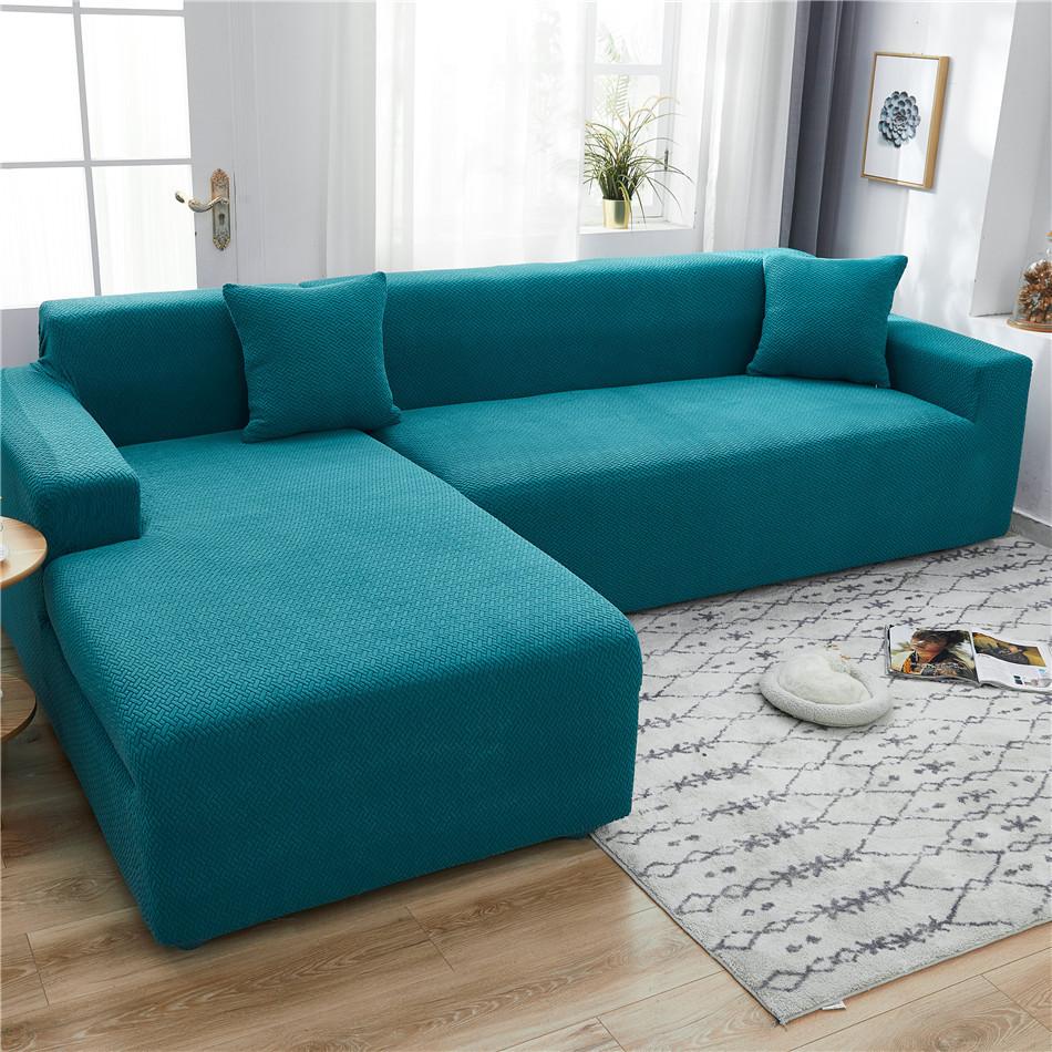 Thick High-Grade Stretch Sofa Cover Full-Cover Solid Color Fabric Sofa Cover Towel Full Cover Non-Slip Sofa Cover