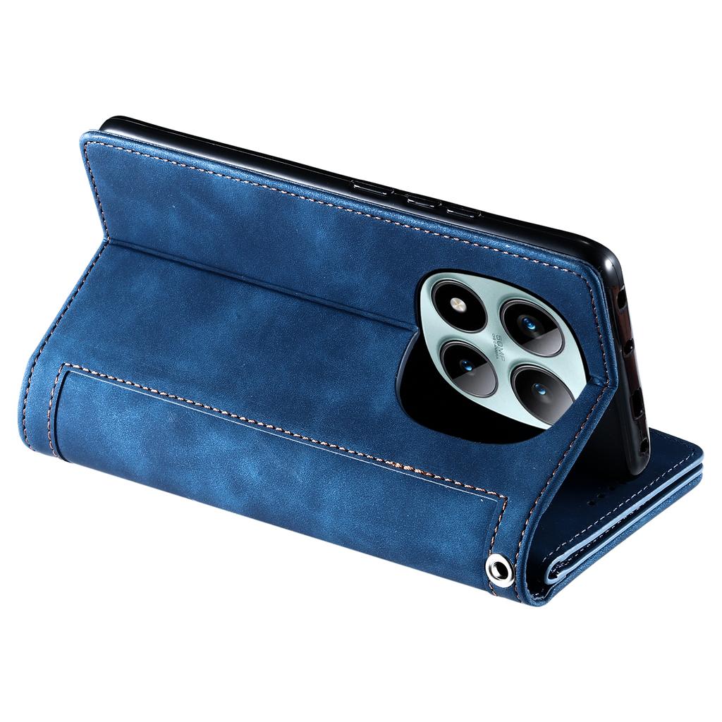 Portafoglio con Zip e Porta Carte Custodia in Pelle per Xiaomi Redmi Note 15 Pro Plus 14 13 12 11 14C 13C Borsa Flip RFID Tasca Cavalletto Flip Cover