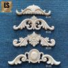 Décoration Florale d'Angle Sculptée en Bois Massif Style Européen - Accessoire de Porte et de Meuble Finement Fabriqué