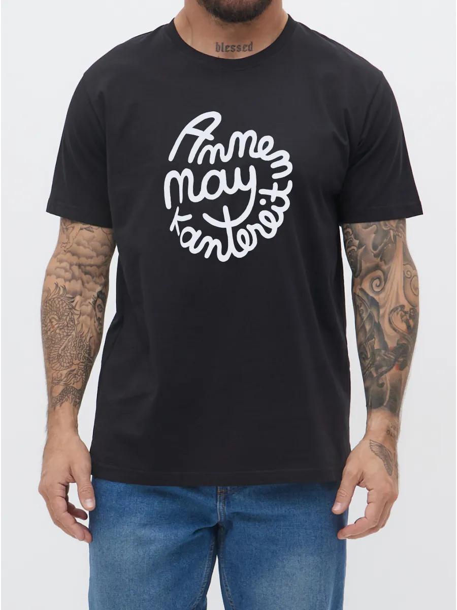 White t-shirt with Boxing print XL