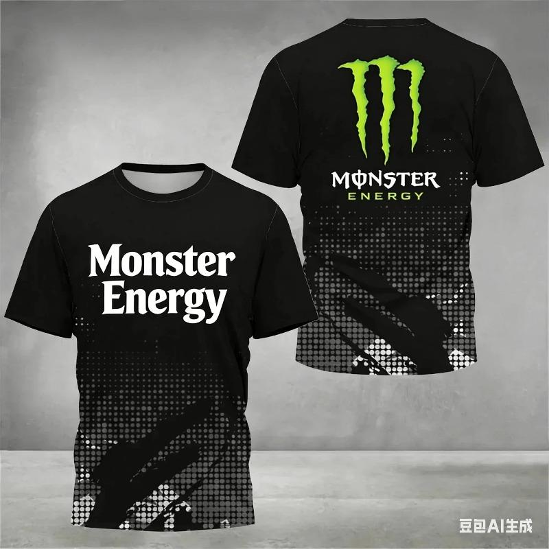 

Чоловіча спортивна футболка з коротким рукавом Monster Energy, з 3D-принтом, швидковисихаюча, для велоспорту TOP XS