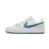 Nike Court Borough Ice Blue Crampons Lightweight Breathable Low top Skateboard Shoes Women's Blue White BQ5448-017(Team1319-)