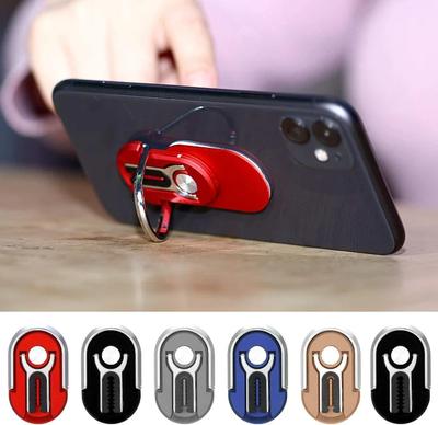Fingerring Handyhalter Ständer Halterung Universal Mini Handyhalter Drehbar für Auto Lüftungsschlitz Handy Rückseitenaufkleber Faltbar