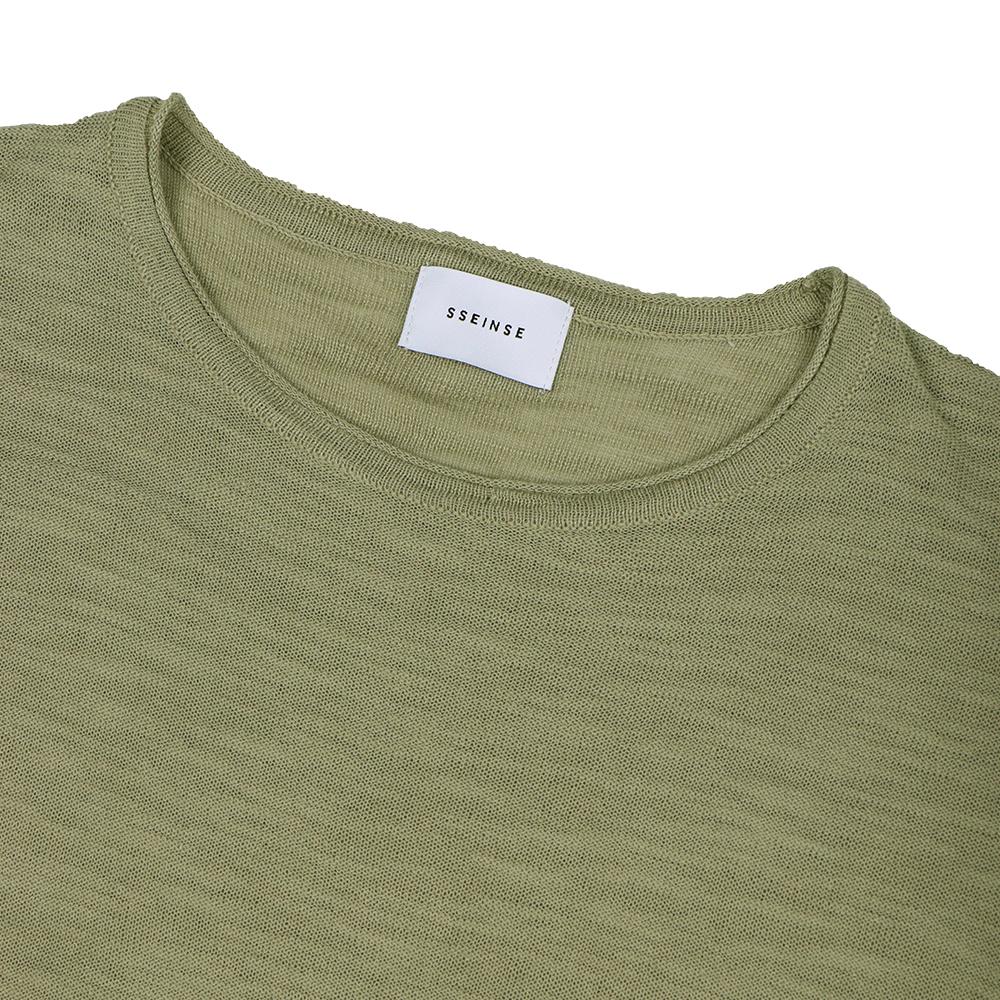 IKALOOK Thin 5-Color Men'S Round Long Sleeve Knit Tee Btee103 (A Type)