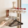 No-drill Clothes Hanger Organizer, Household Balcony Clothes Rack, Wall-mounted Extendable Clothes Hanger.