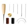 10/11 Stück Leder Nähset Leder Handwerkswerkzeug Set Leder Reparaturset Leder Handnaht Reparaturset Nähset DIY Werkzeug Set