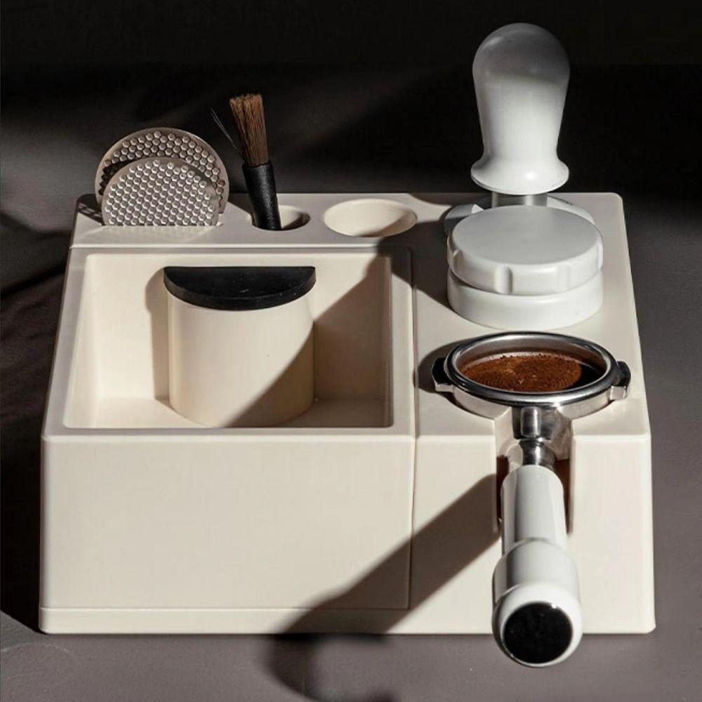Adjustable Espresso Tamping Holder Station Slip Resistant Base Coffee Tamper Station  Kitchen Cafe