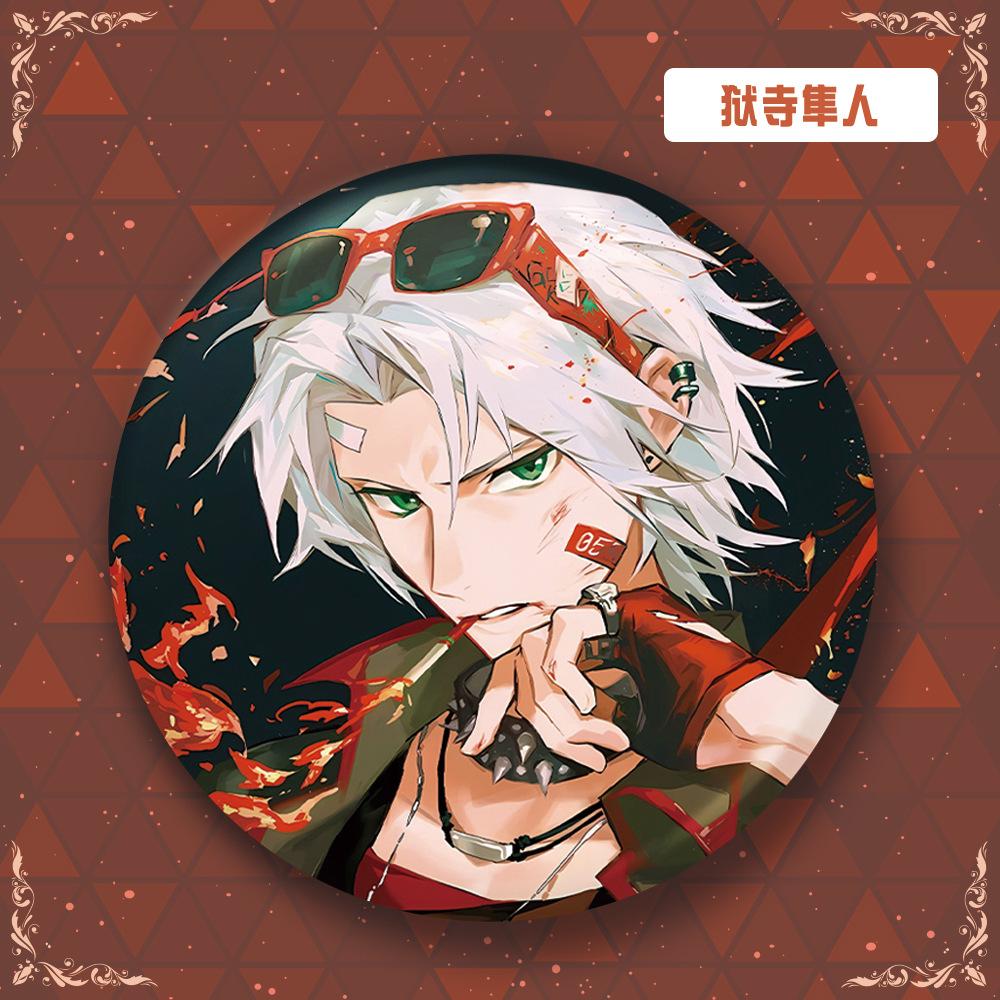 Anime Tutor Laser Badge Hibari Kyoya Tsunayoshi Sawada Reborn Pin Merchandise Cute Cartoon Accessories Collection Gift For Fans