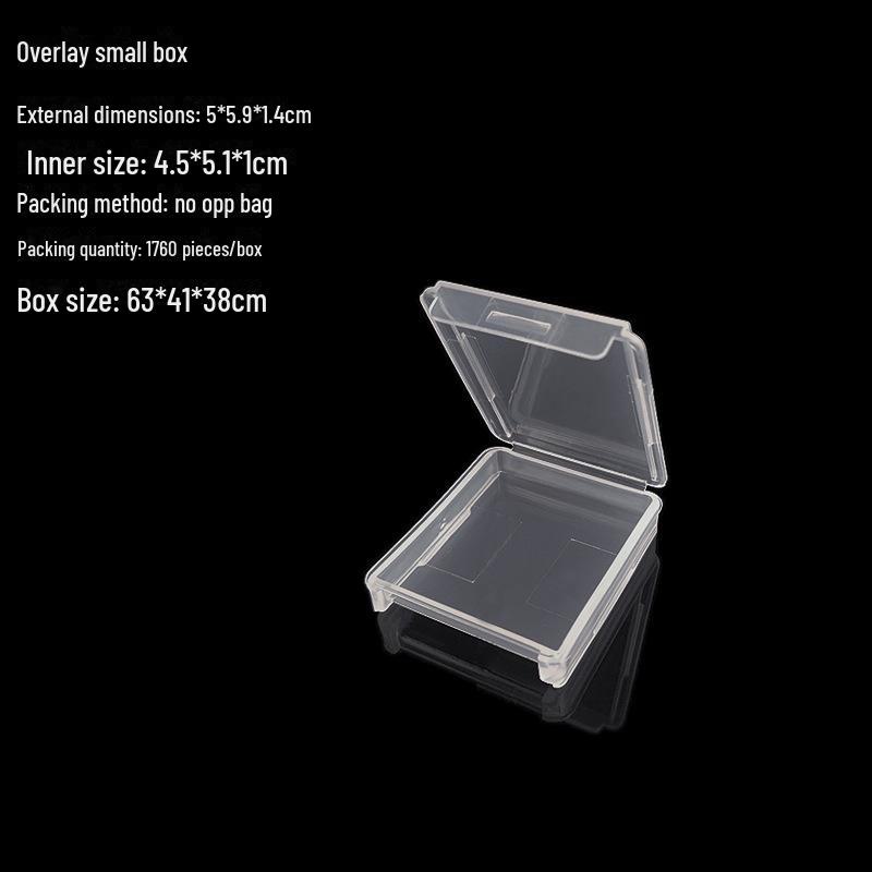 Διαφανή Πλαστικά Ορθογώνια Κουτιά Αποθήκευσης PP για Κάρτες Ταυτότητας και Ανταλλακτικά με Αναδιπλούμενα Χαρτιά Ρυζιού