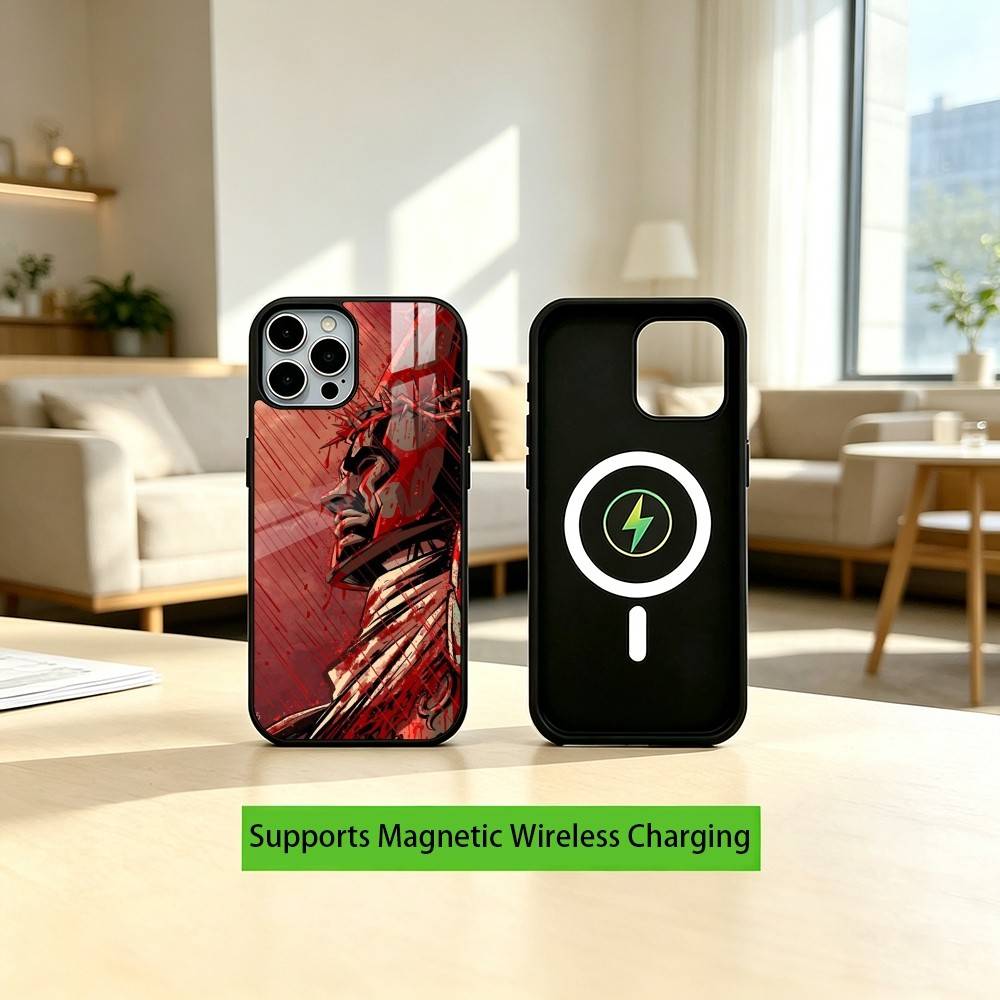 B-Blasphemous The -PPenitent One Game Phone Case For iPhone17,16,15,14,13,12,11 Plus,Pro Supports Magnetic Wireless Charging