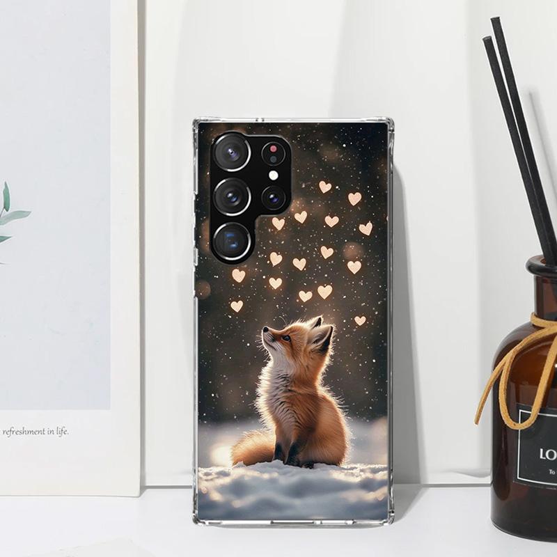 

Animal Fox Phone Case For Samsung Galaxy S26 S25 Edge S24 FE S23 S22 Ultra S21 Plus S20 + Art Fundas Back Cover Galaxy S25 Edge Samsung S24 Plus