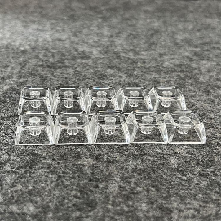 5/10pcs 1U Keycaps Set XDA Height Transparent with Backlit For Personalizing Mechanical Keyboards Enhances Typing