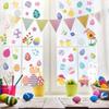 9 Sheets Easters Window Clings Double Sided Bunnies Eggs Chick Sticker for Celebrating Spring Parties Event Decoration