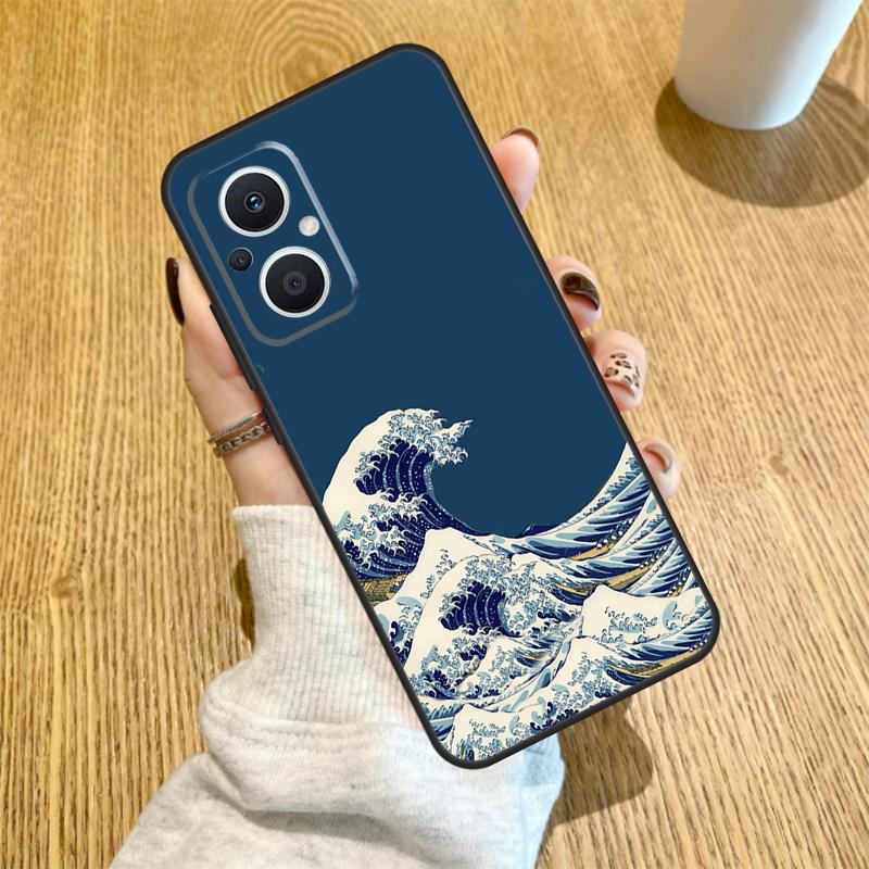 

The Great Wave off Kanagawa Funda For OPPO Reno 7 8 Lite 14 F 13F 12F 11F 13 12 11 10 Pro OPPO Find X9 X8 X6 X5 Pro Case OPPO Reno13 F