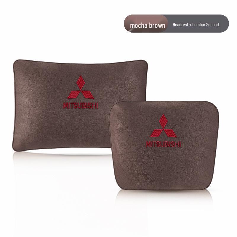 Mitsubishi-Compatible Car Headrest and Lumbar Support Pillow, Maybach Style