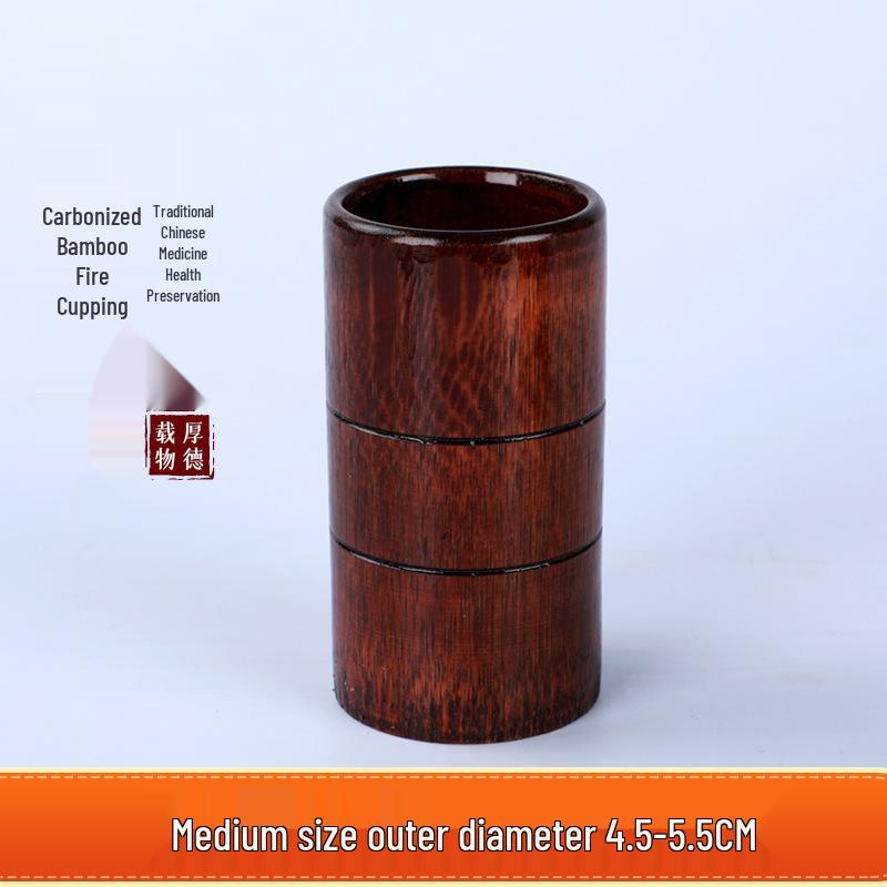 Bamboo Cupping Set: Carbonized Bamboo Charcoal Fire Cupping Jars & Tubes for Household Use