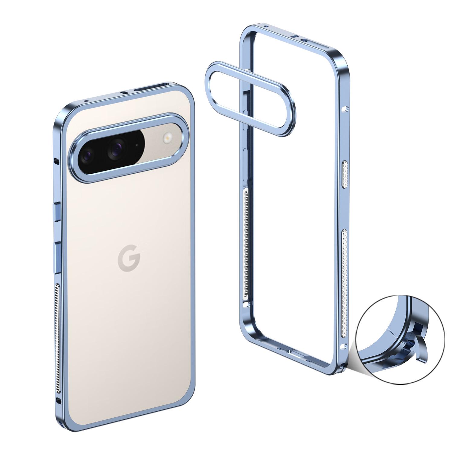 Metal Buckle Anti-Fall Case for Google Pixel 9/9 Pro/9 Pro XL Google Pixel 9 Pro