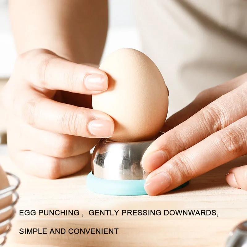 Egg Piercer for Boiled Eggs, Stainless Steel Needle Egg Hole Puncher Opener Puncher, for Easy Peeling, Essentials KitchenGadgets